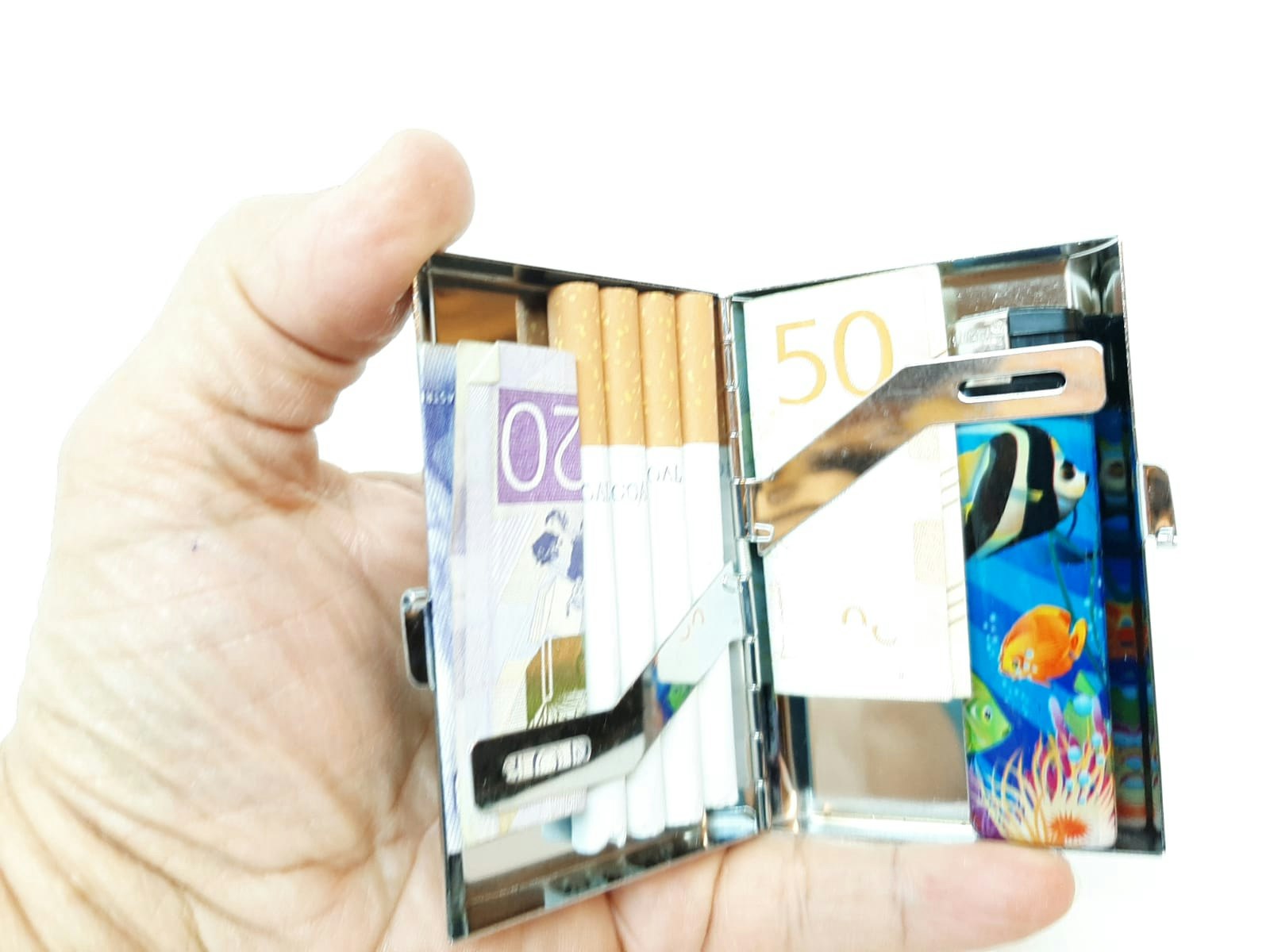 Cigarettetui Mini Beauty Women + tändare