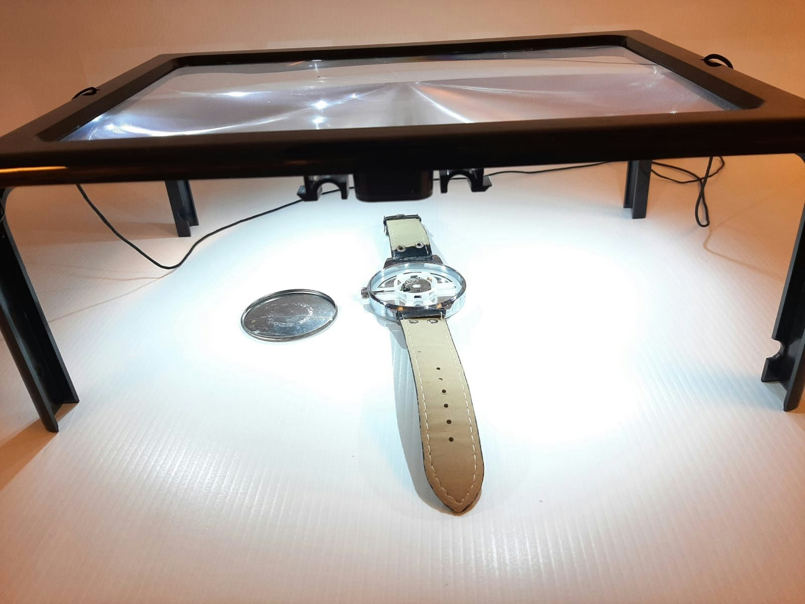 Förstoringsglas / Förstoringsplatta med LED
