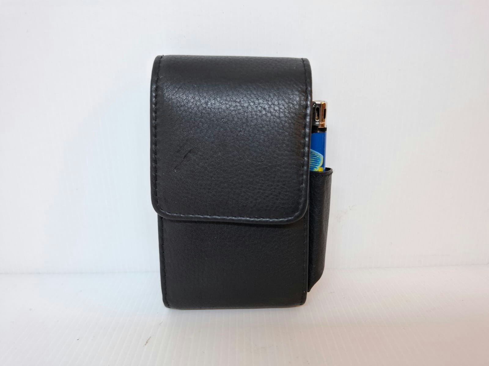 Cigarettetui Angelo LEATHER + Tändare