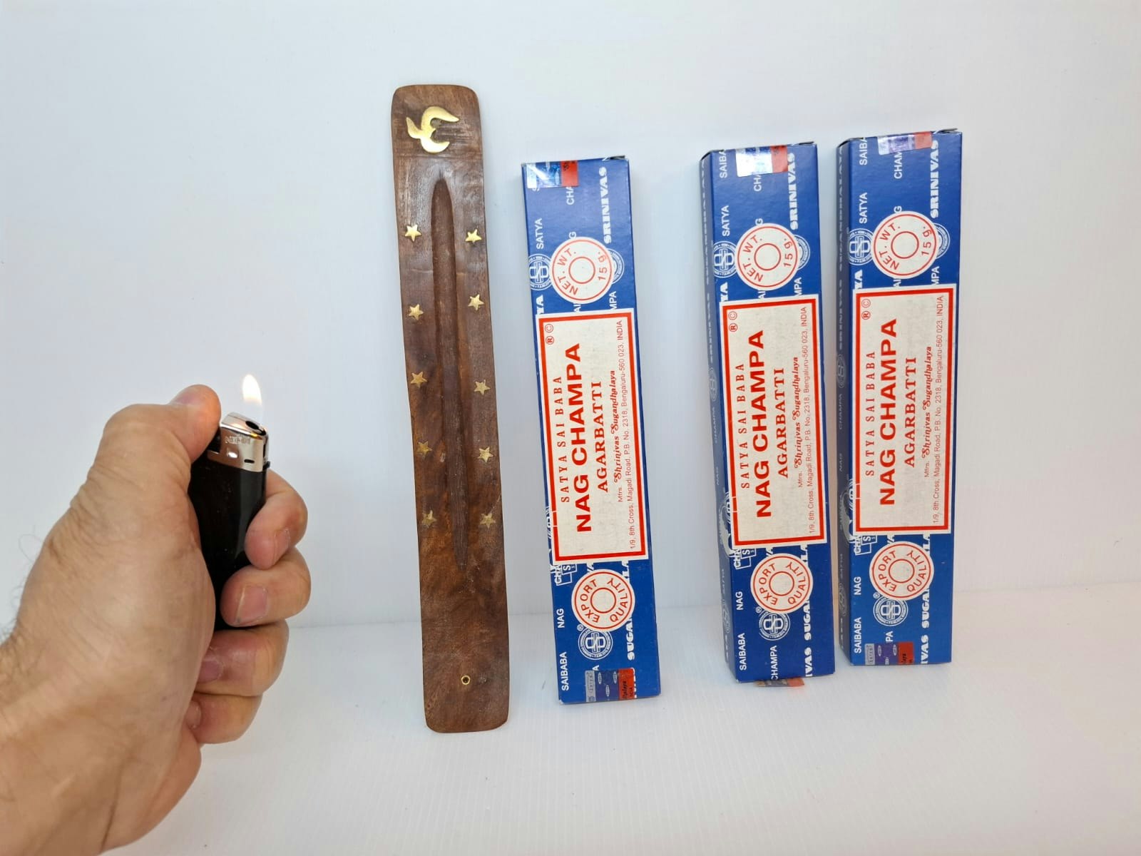 Nag Champa Rökelse (3 paket X 10 st)