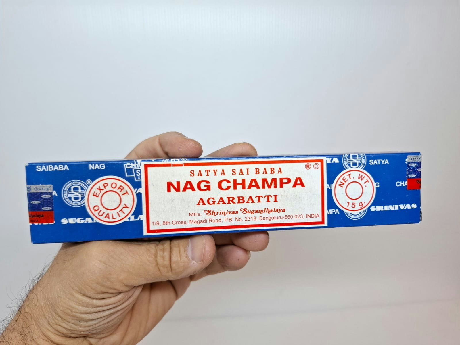 DISPLAY: Nag Champa Rökelse (12 paket)