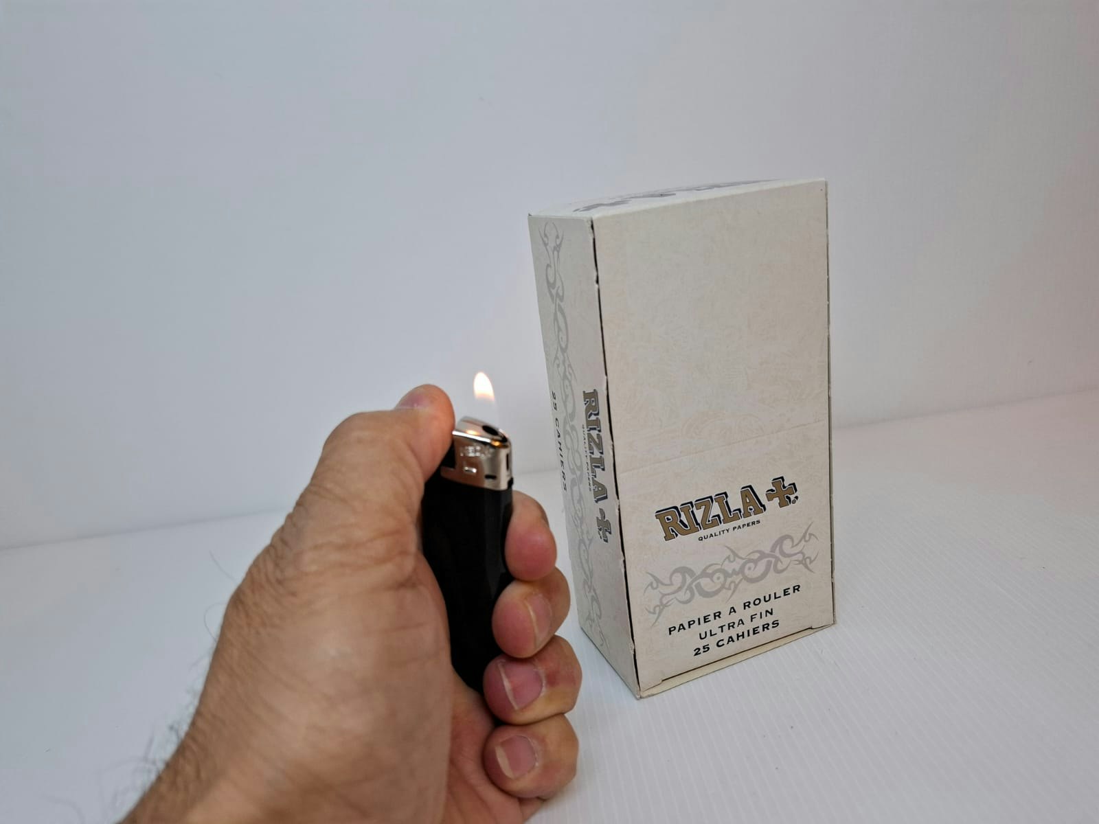 Rizla Vit Mini Dubbel cigarettpapper (5 förpackningar)