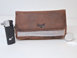 Pipväska / Pipfodral ANGELO GOAT LEATHER (2 pipor)