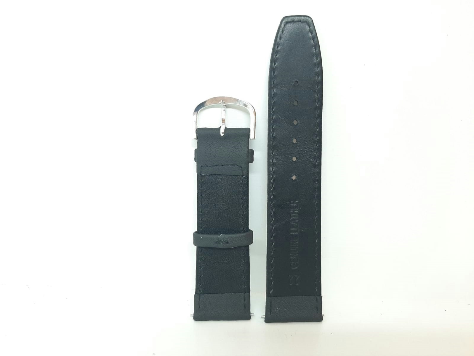 Armband SVART KALVSKINN (22 mm)