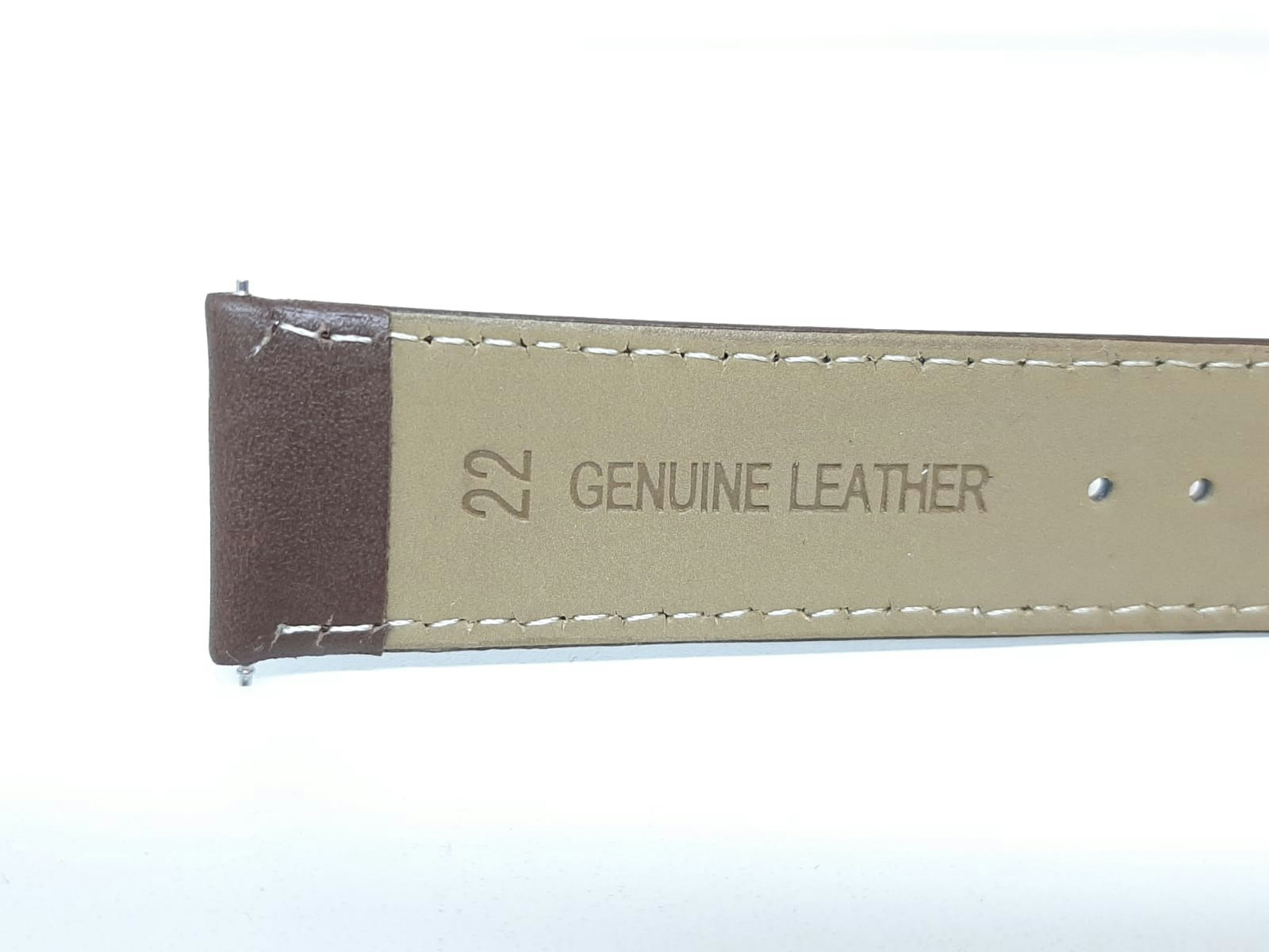 Armband BRUN KALVSKINN (22 mm)