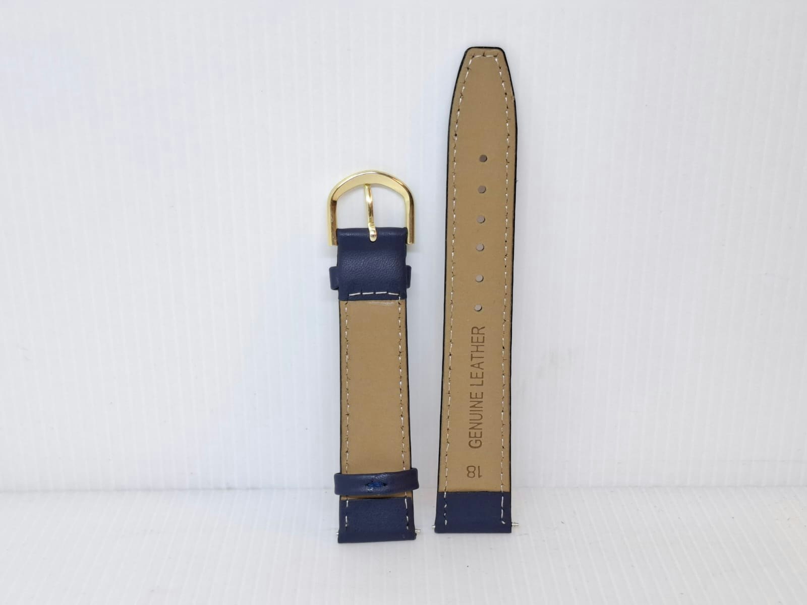 Armband MARINBLÅ KALVSKINN (18 mm)