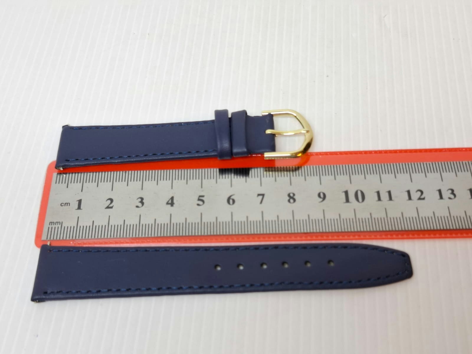 Armband MARINBLÅ KALVSKINN (18 mm)