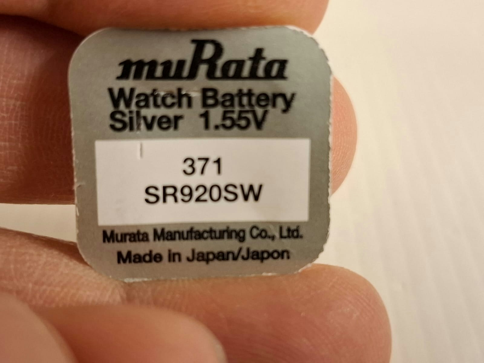 Klockbatteri MURATA (Japan) 371