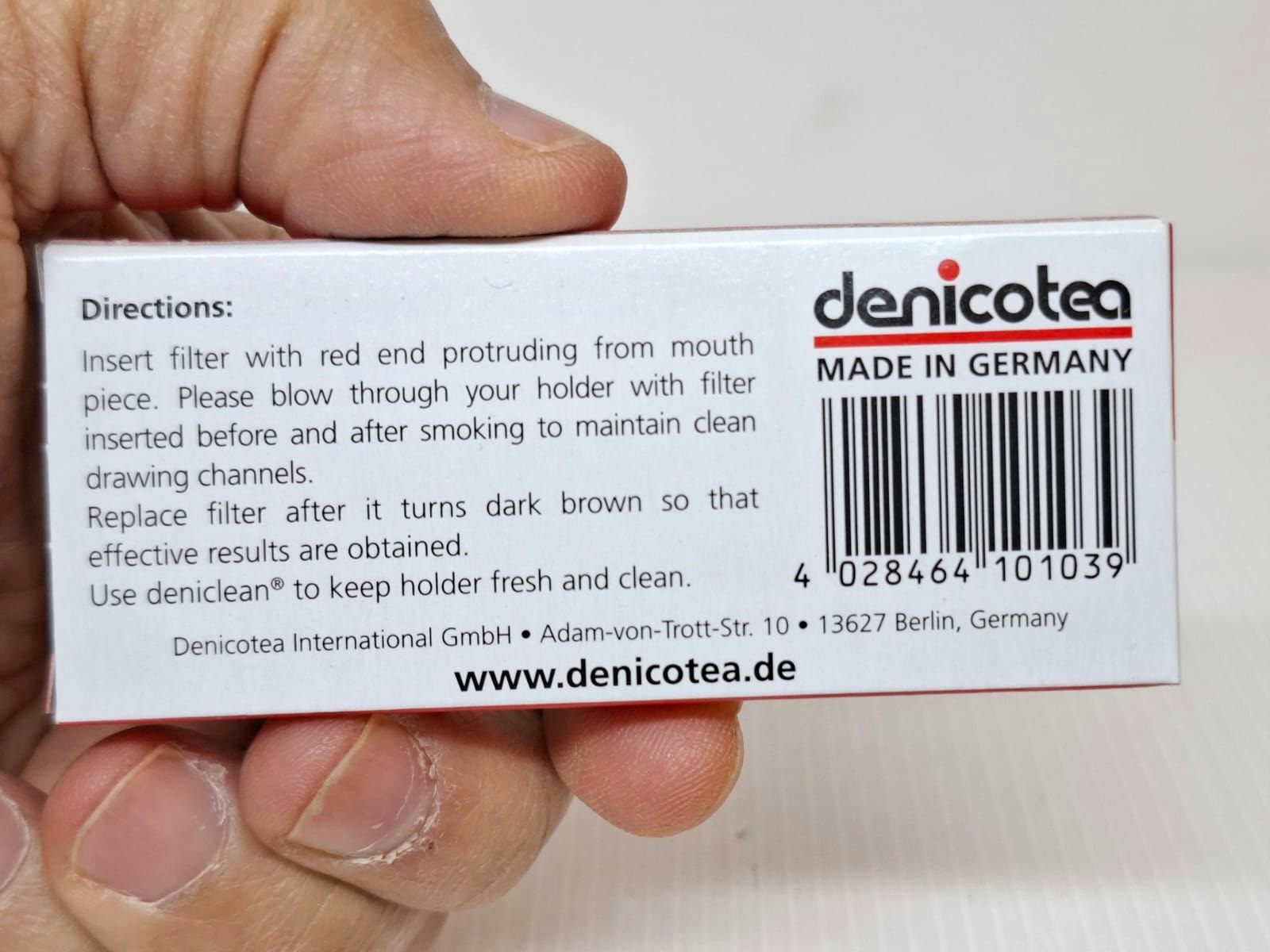 Cigarettmunstycke Denicotea Rozay + 10 Filter