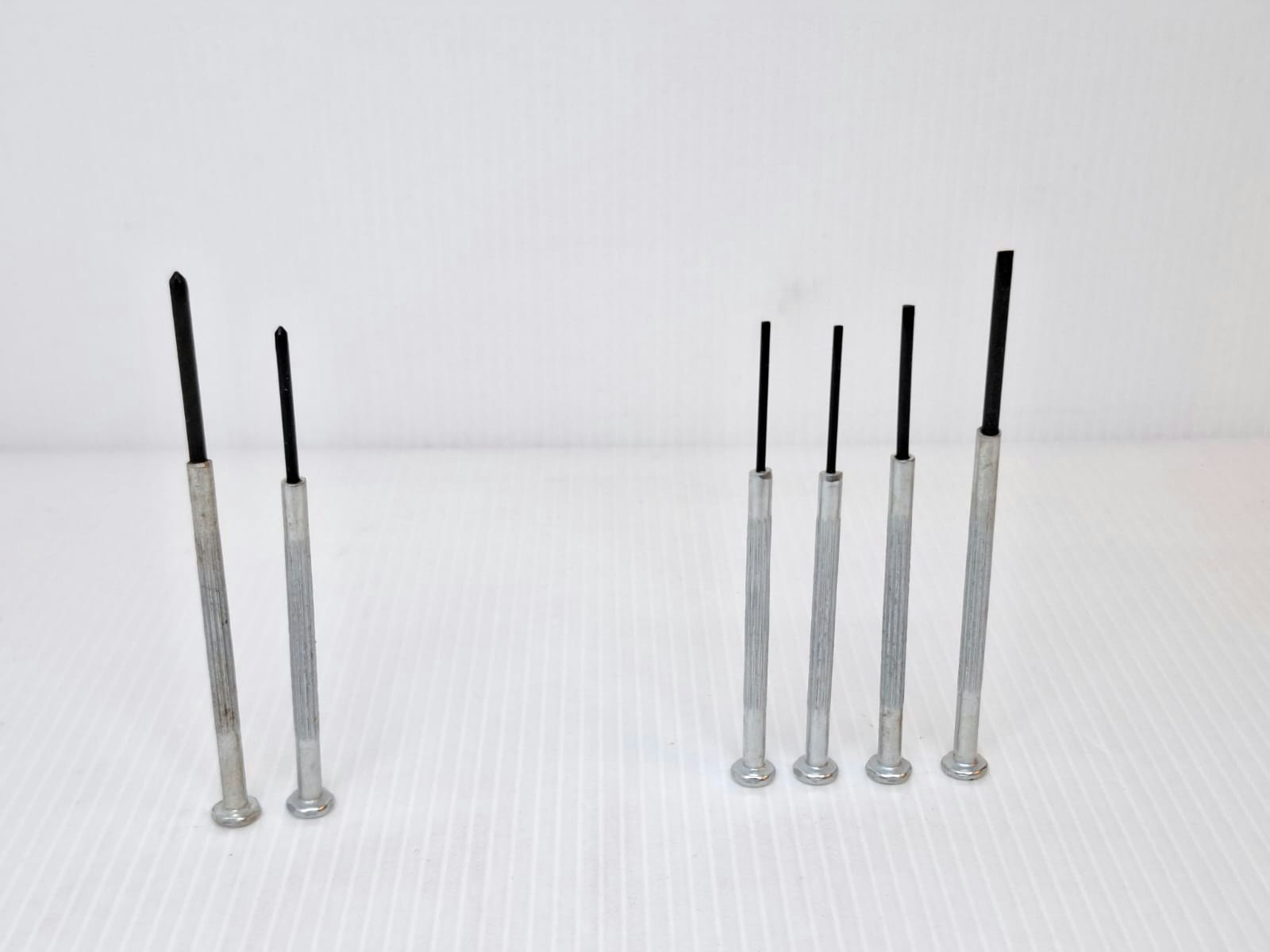 Precisionsmejslar: 6 stycken (skruvmejsel set)