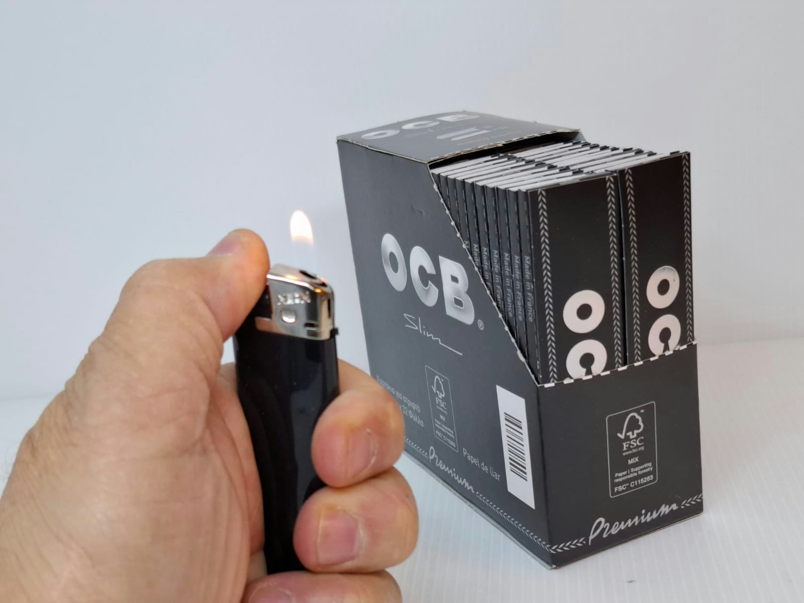 DISPLAY: OCB Kingsize Slim (cigarettpapper)