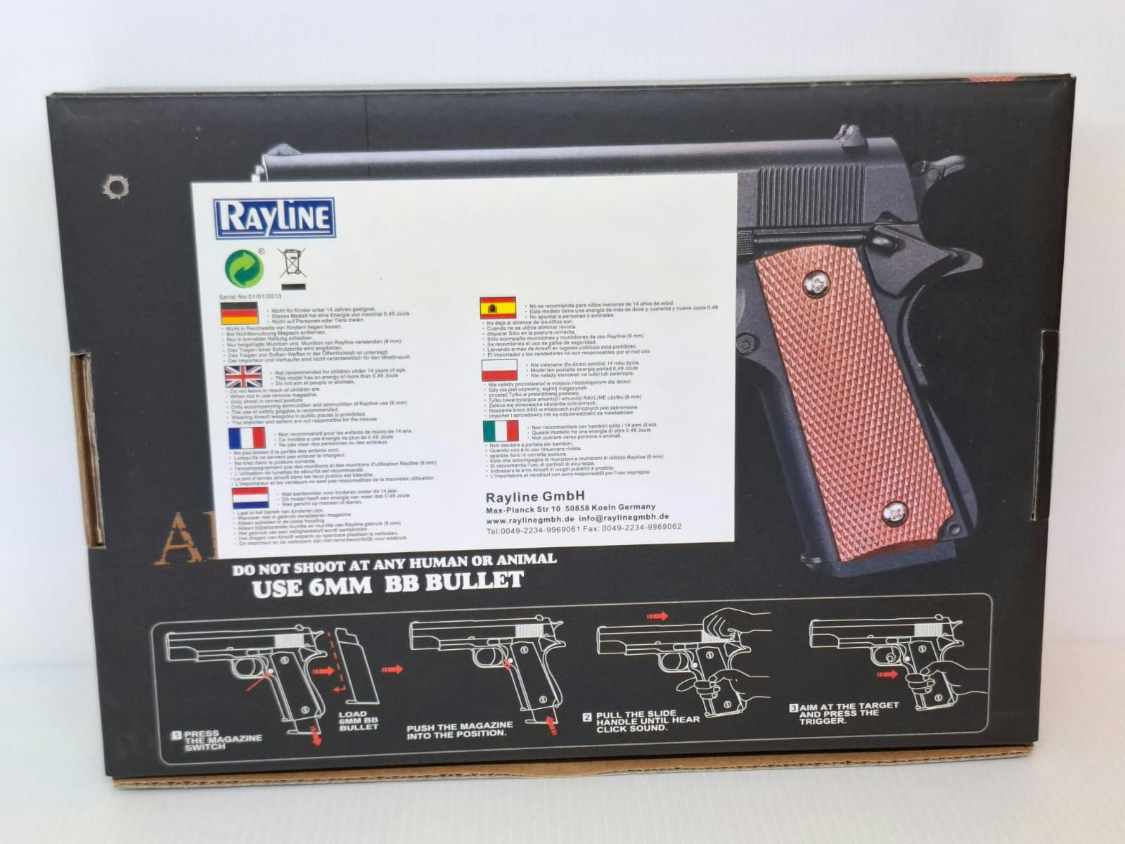 Soft Air Gun metall (Air Soft Pistol)