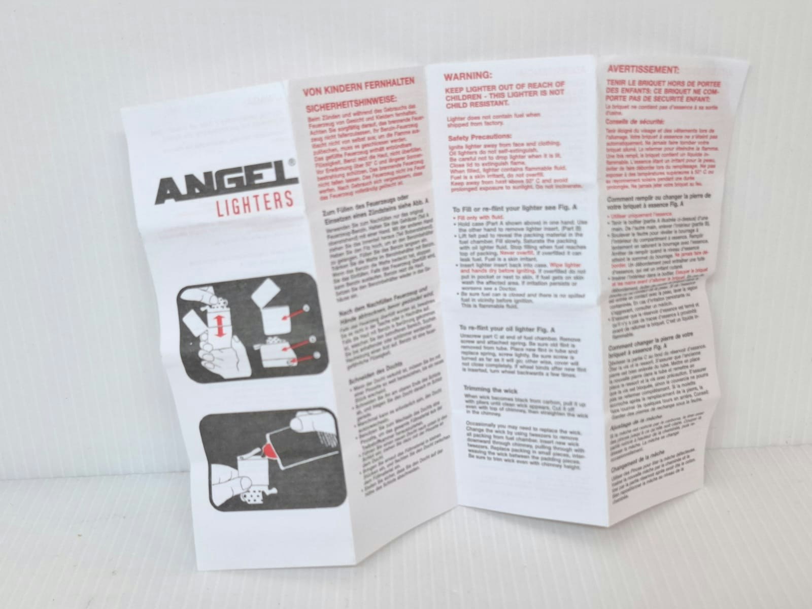 DISPLAY: Bensintändare Angelo CARDS