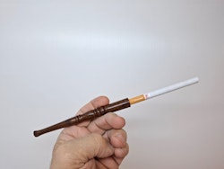 Cigarettmunstycke TRÄ (13 cm) + 10st rensare