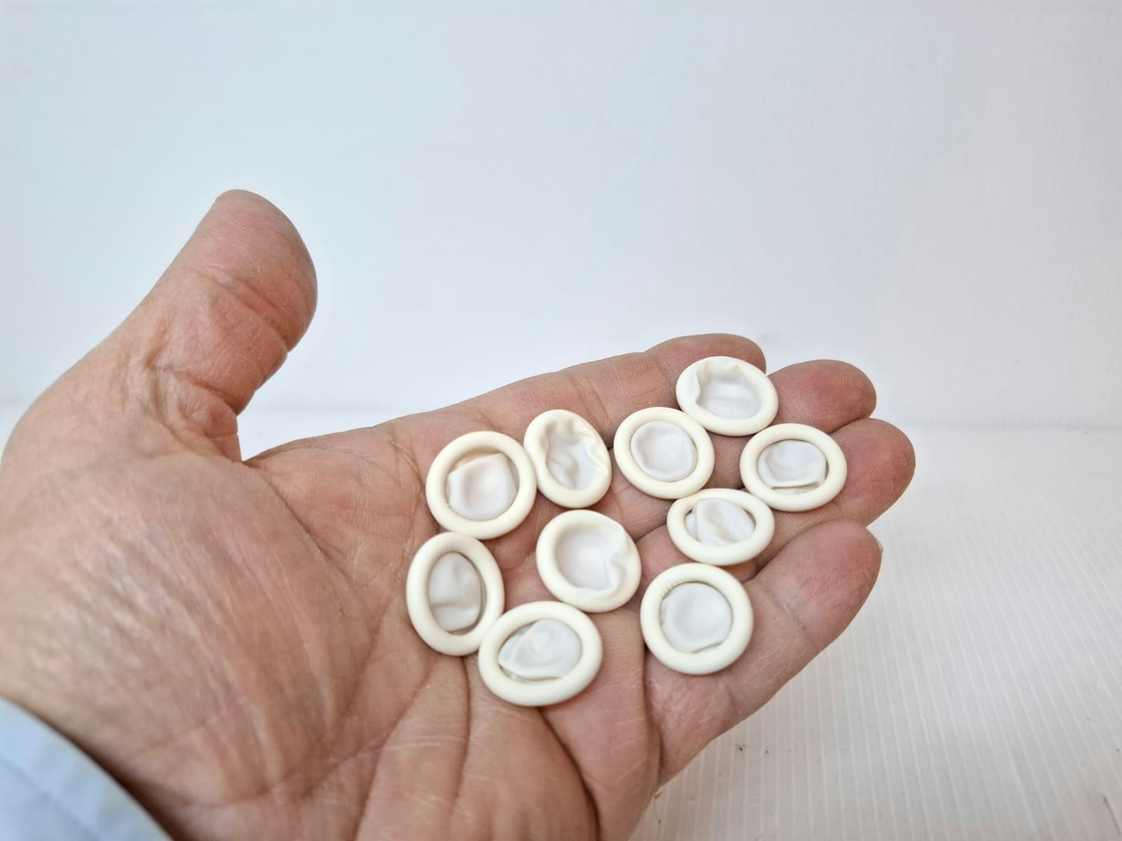 Fingertuta i gummi / latex (10st) Klocka/urmakeri verktyg