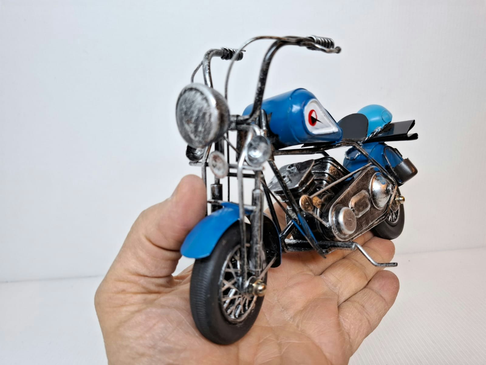 Modell Motorcykel Plåt
