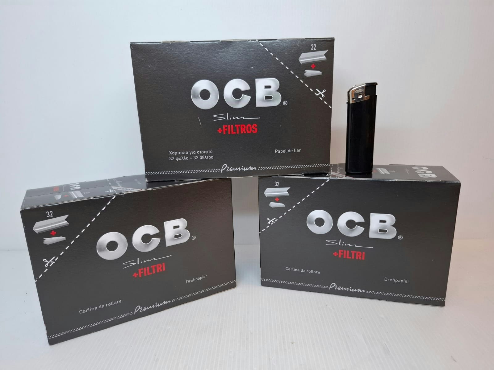 DISPLAY: OCB Slim + Filter (cigarettpapper)