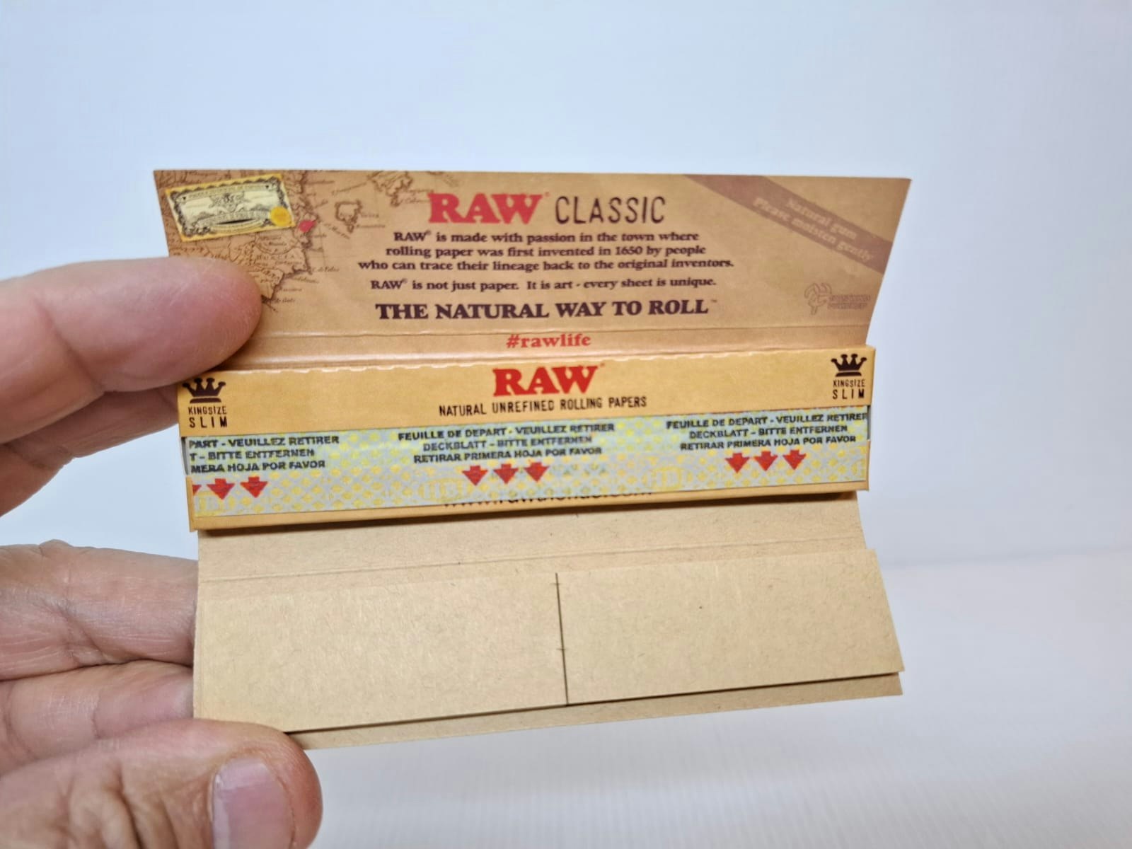 RAW Kingsize Slims + Filter: 5 st (rullpapper)