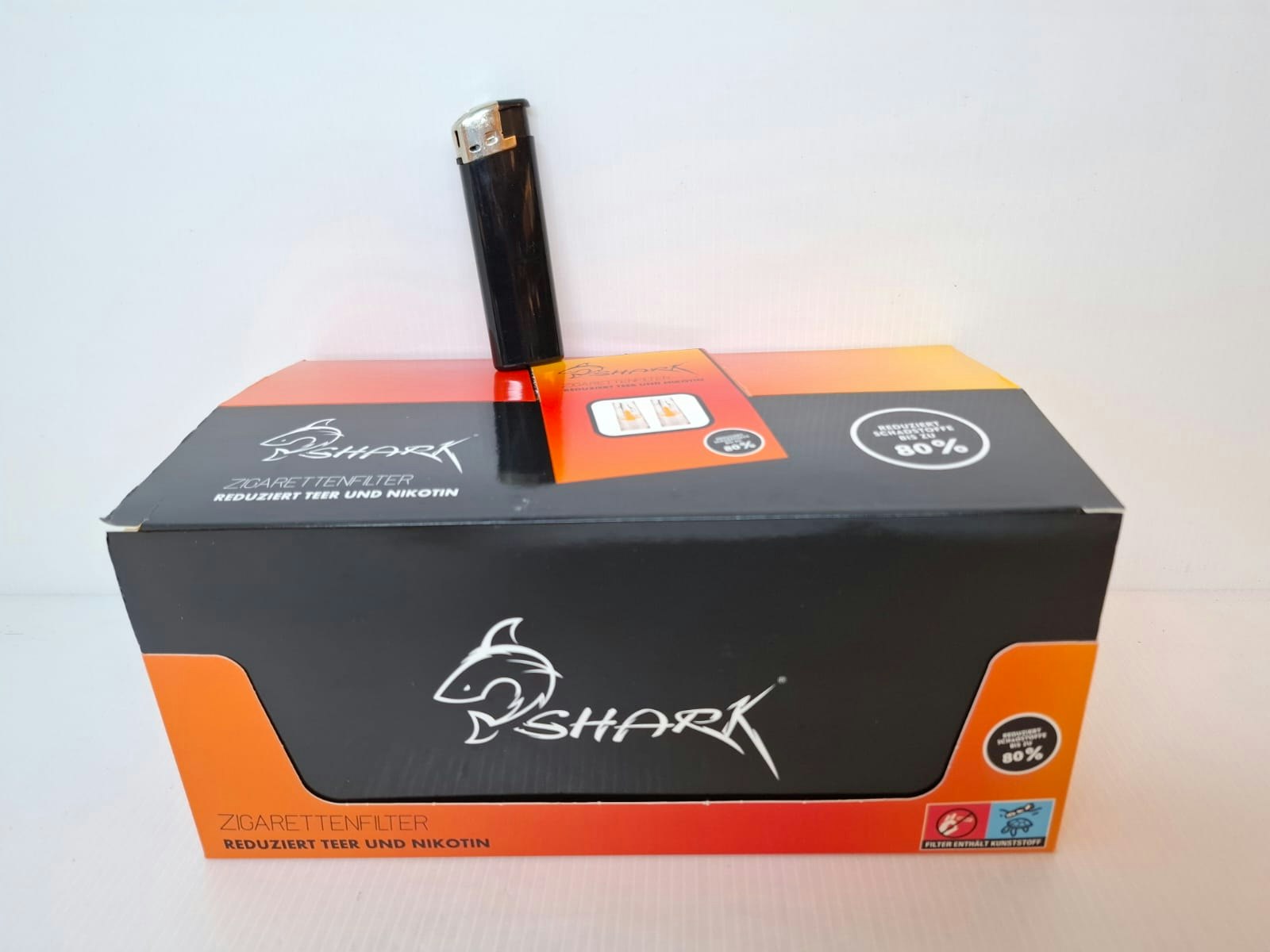 4 paket: SHARK Filter munstycke (cigarett)