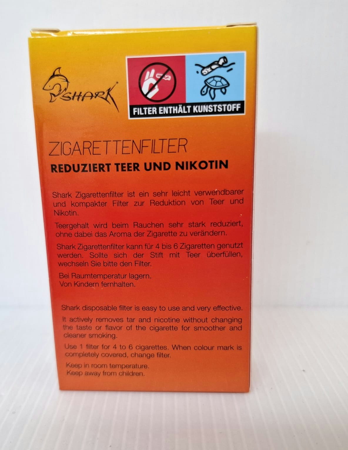 4 paket: SHARK Filter munstycke (cigarett)