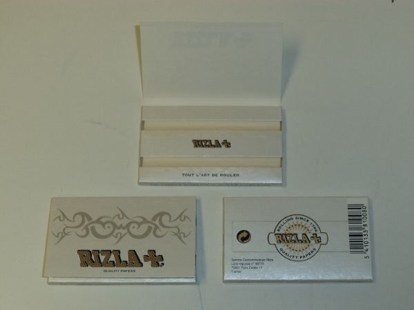 Rizla Vit Mini Dubbel cigarettpapper (5 förpackningar)