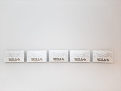 Rizla Vit Mini Dubbel cigarettpapper (5 förpackningar)