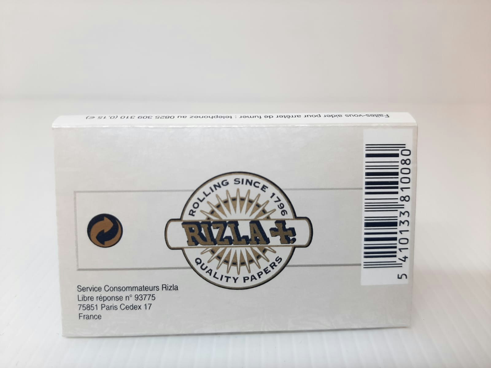 Rizla Vit Mini Dubbel cigarettpapper (5 förpackningar)