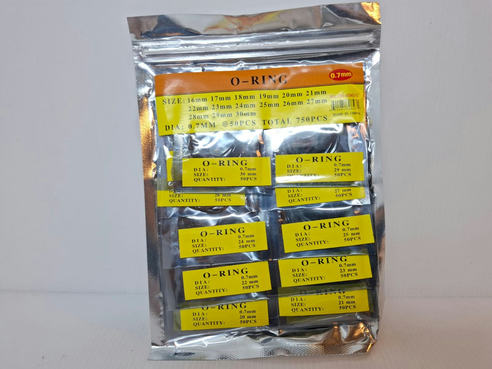 750 st: O-ringar 16-30mm (packning / tätning)