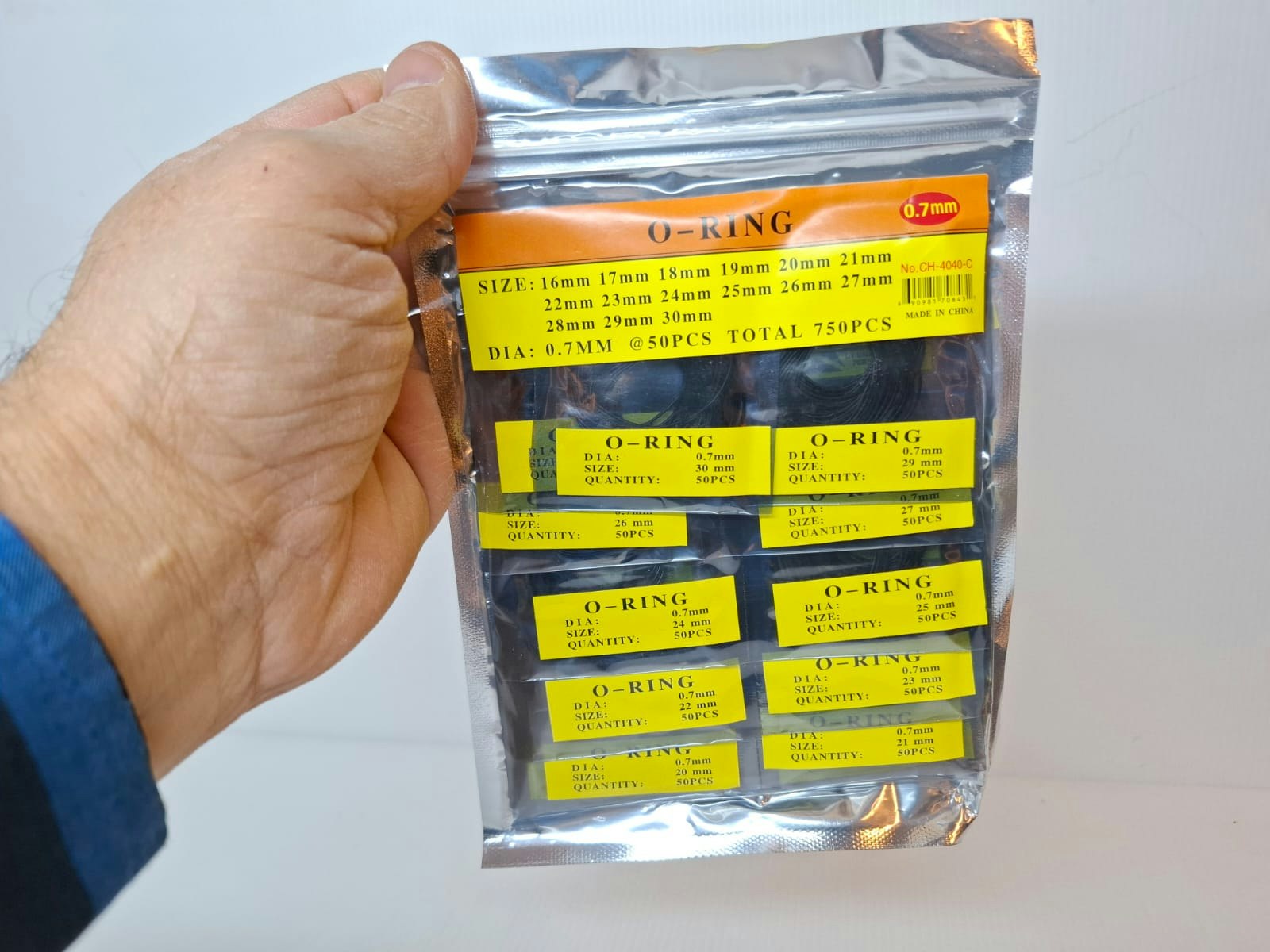 750 st: O-ringar 16-30mm (packning / tätning)