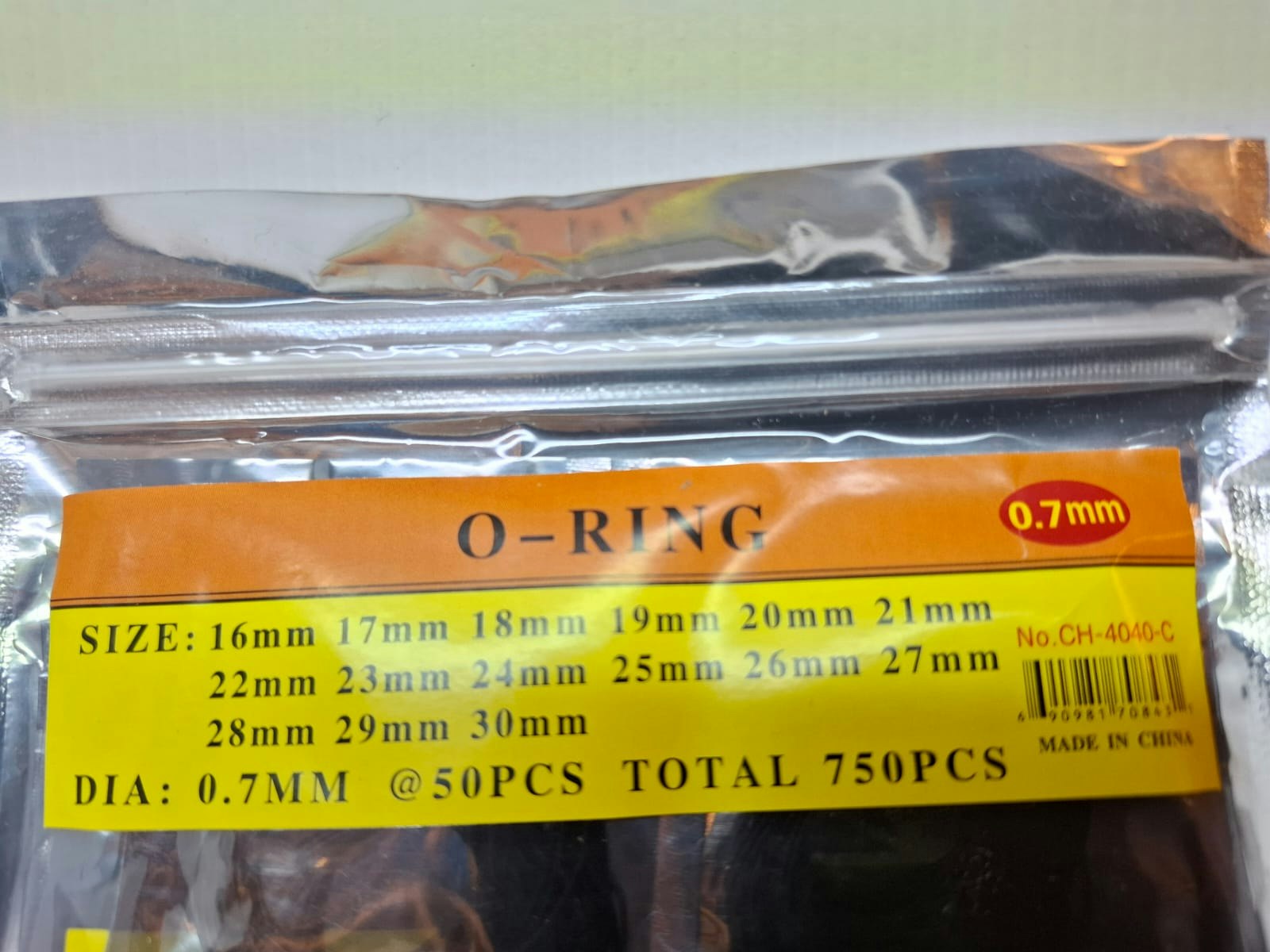 750 st: O-ringar 16-30mm (packning / tätning)