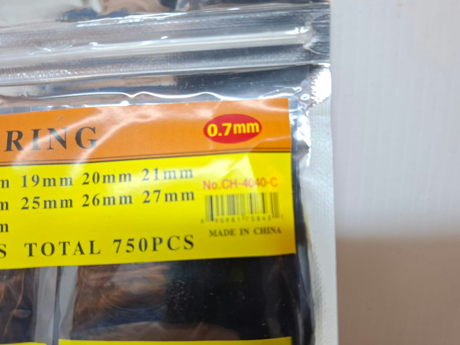 750 st: O-ringar 16-30mm (packning / tätning)