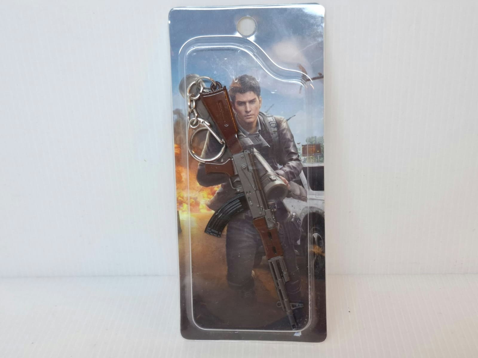 Nyckelring: AK47 miniatyr (plast)