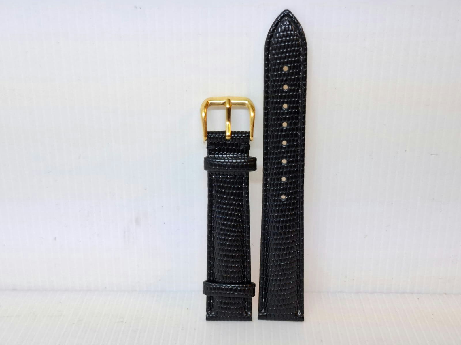 Armband SVART KALVSKINN ÖDLA/ORM (18 mm) + tillbehör