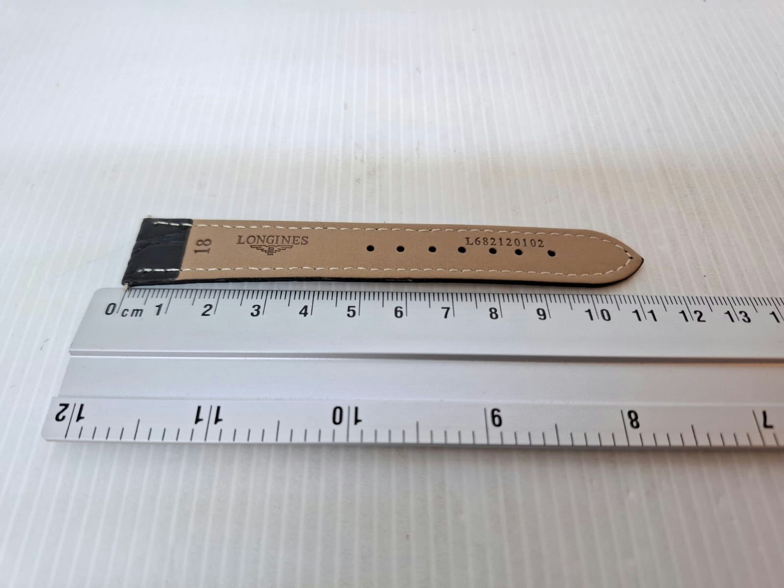 Armband LONGINES KALVSKINN "KROKODIL" (18 mm)