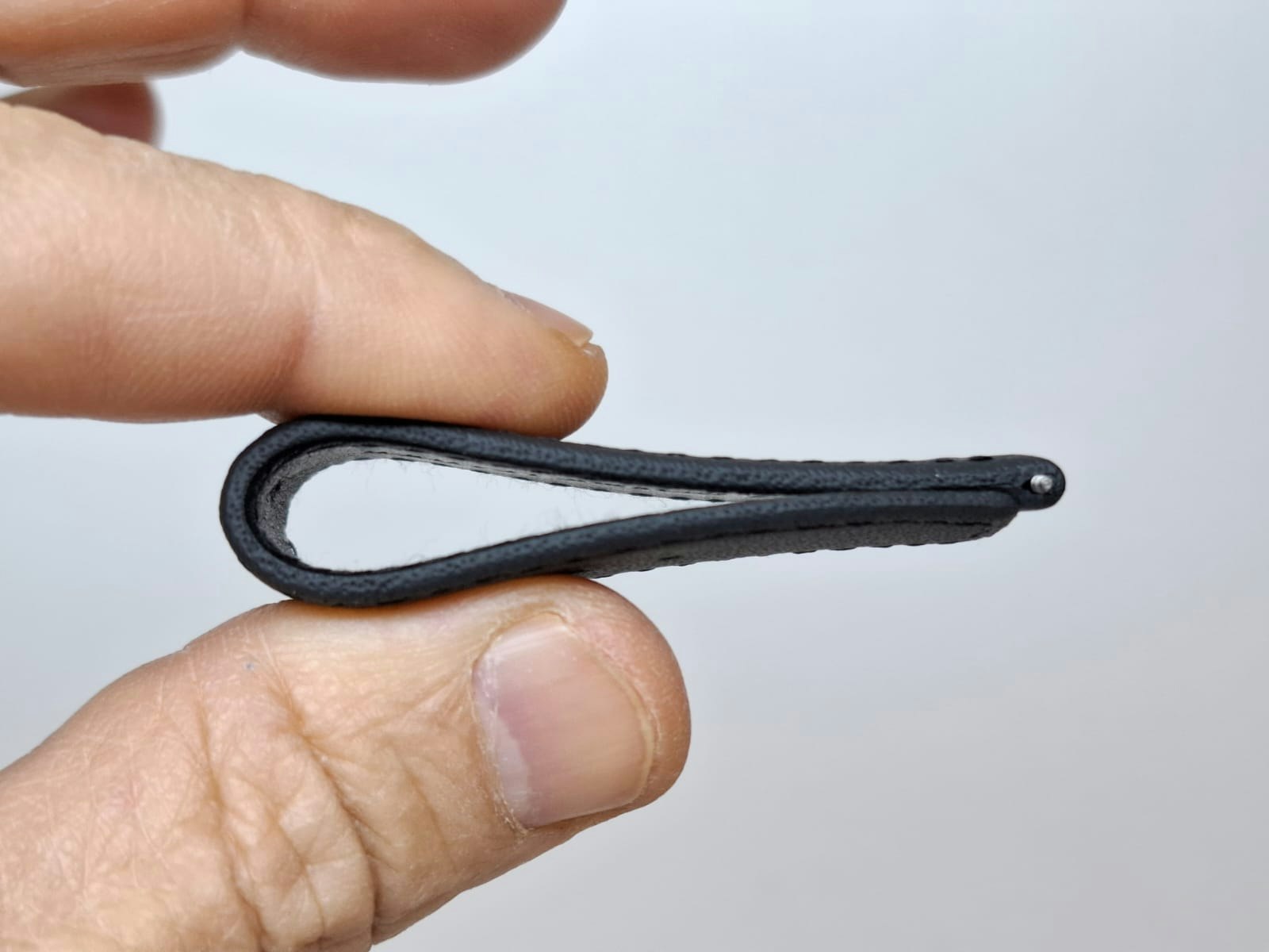 Armband SVART KALVSKINN (22 mm)