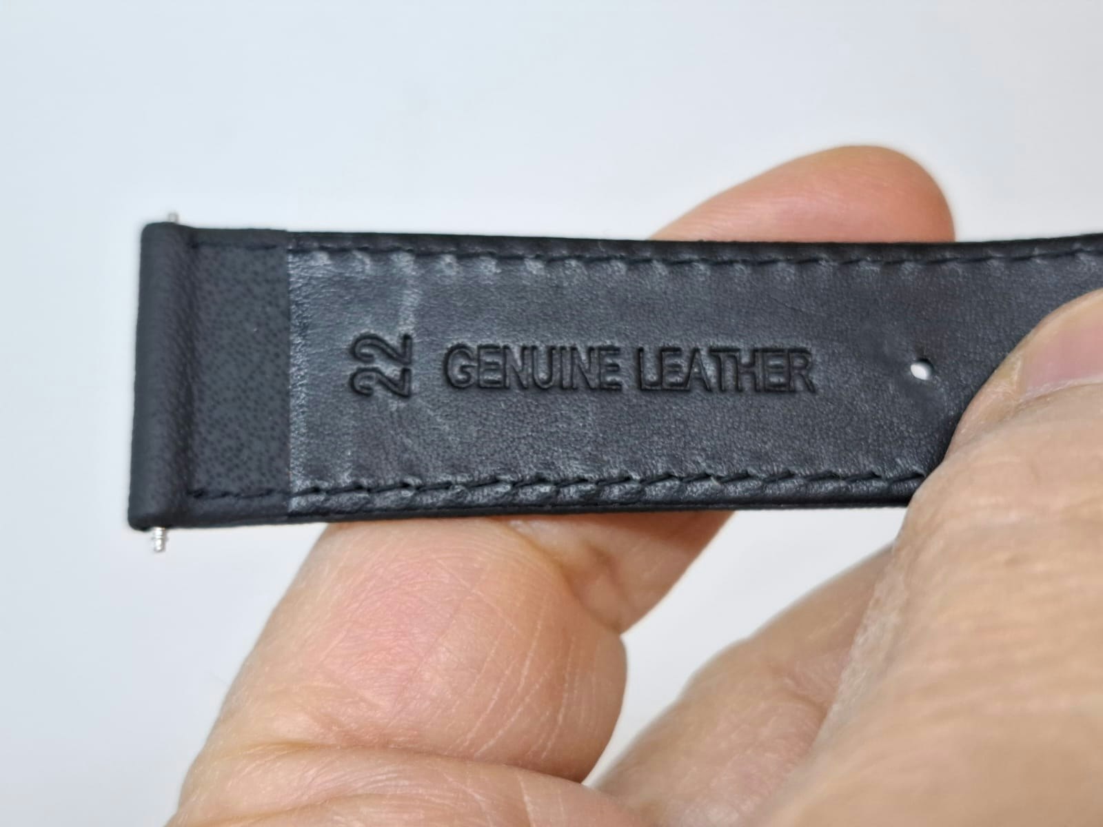 Armband SVART KALVSKINN (22 mm)