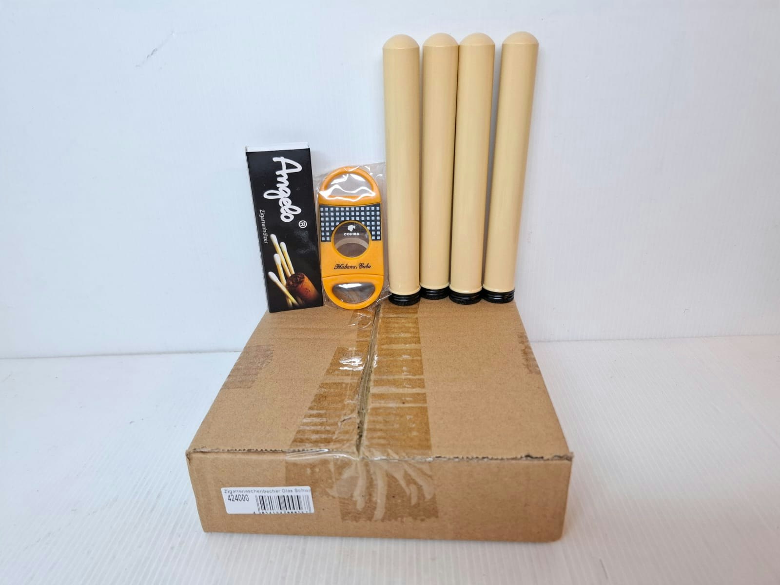 Cigarraskkopp / Askfat BLACK + tillbehör