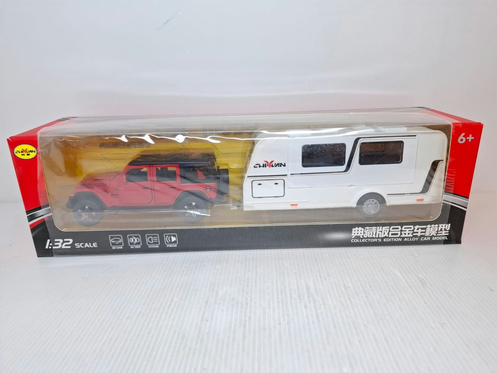 Modellbil + Husvagn (Skala 1:32) Diecast