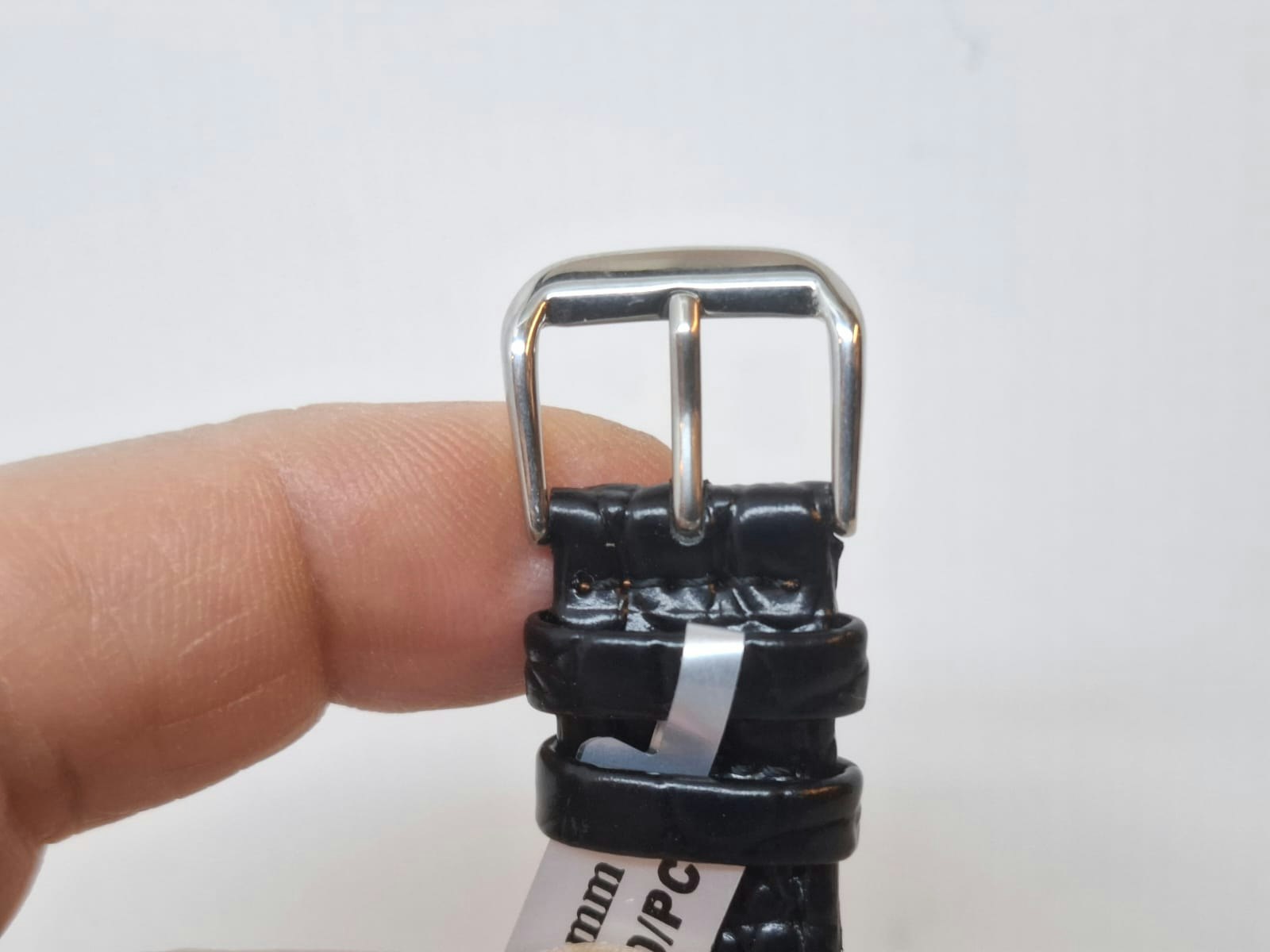 Armband SVART "KROKODIL" (18 mm)