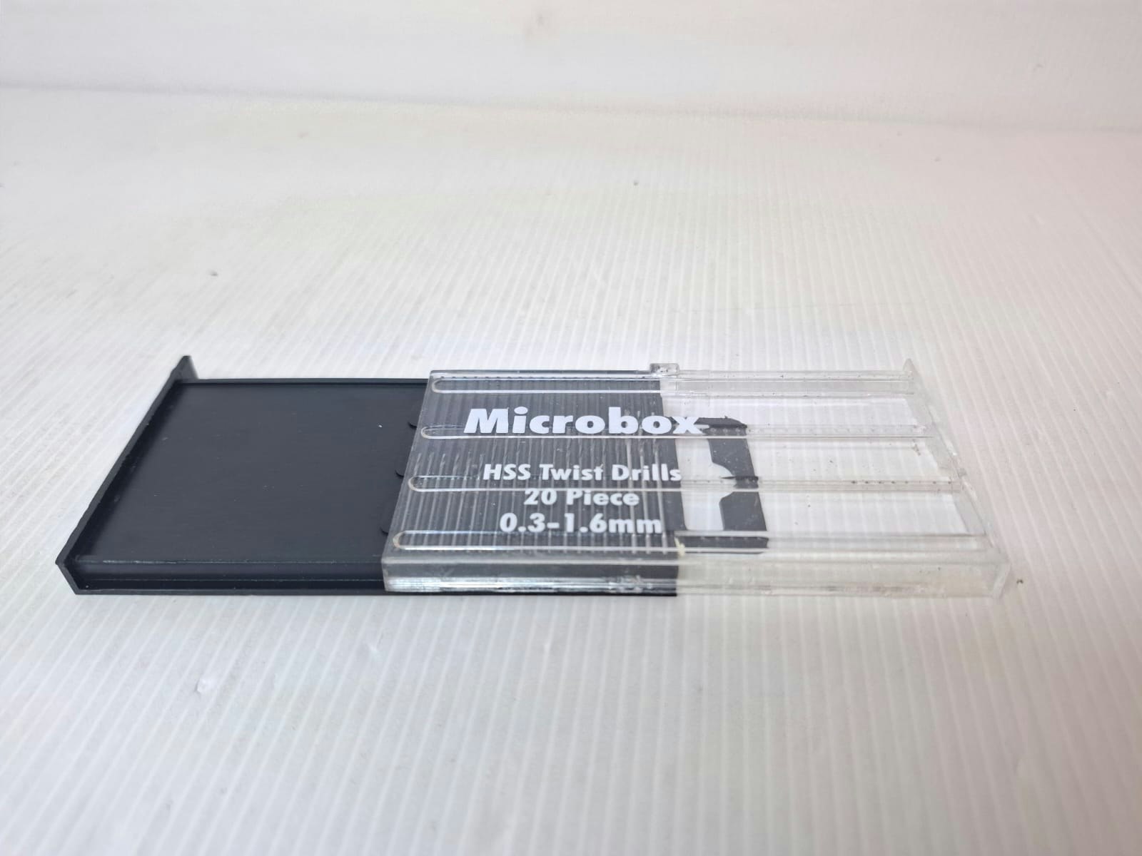 Borrsats: 20 st borrar (0.3 - 1.6 mm)