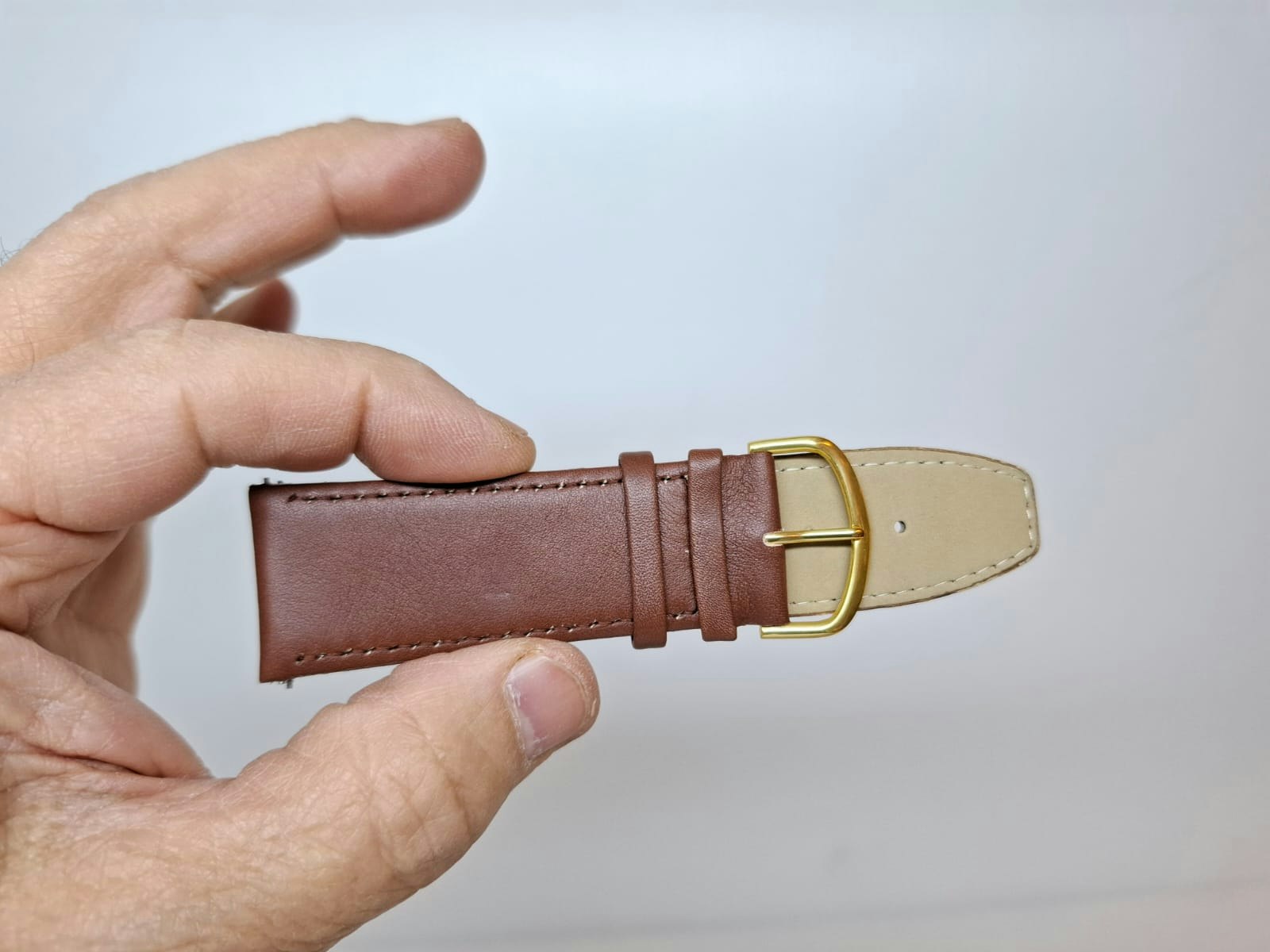 2st: Armband BRUN/SVART KALVSKINN (26 mm)