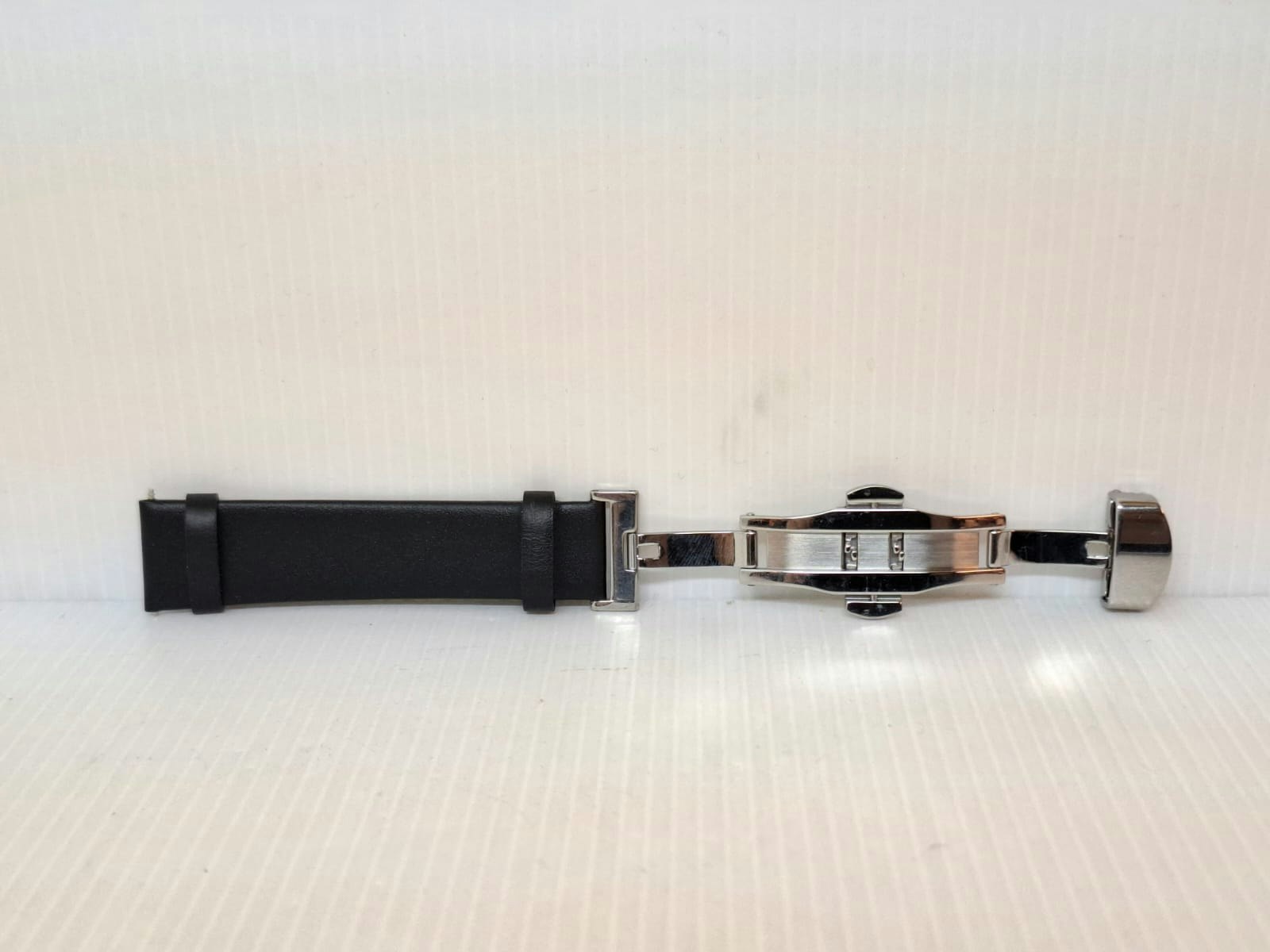 Armband SVART "METALL" (18 mm)