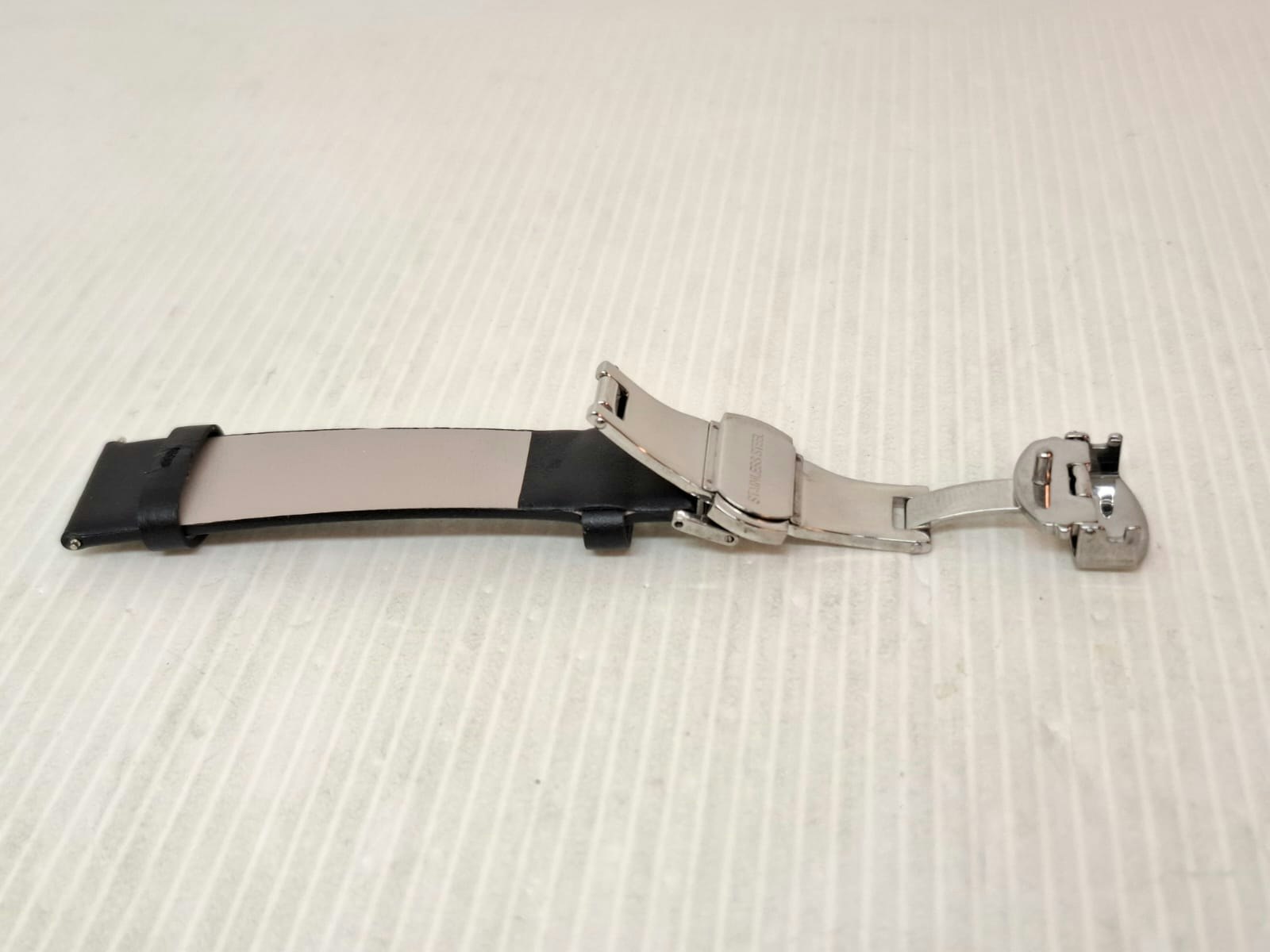 Armband SVART "METALL" (18 mm)