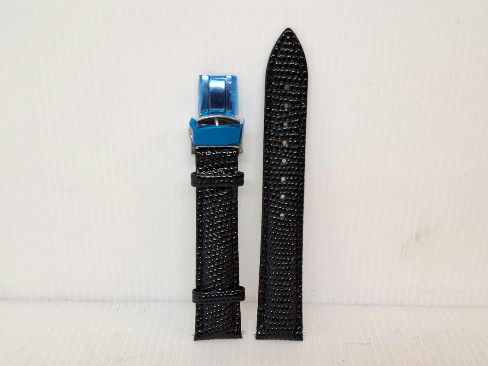 Armband SVART "METALL ORM" (18 mm)