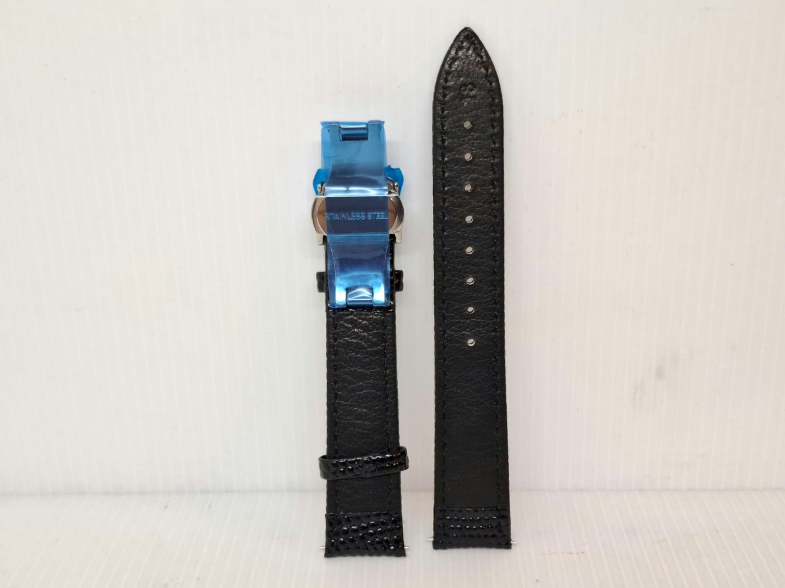 Armband SVART "METALL ORM" (18 mm)
