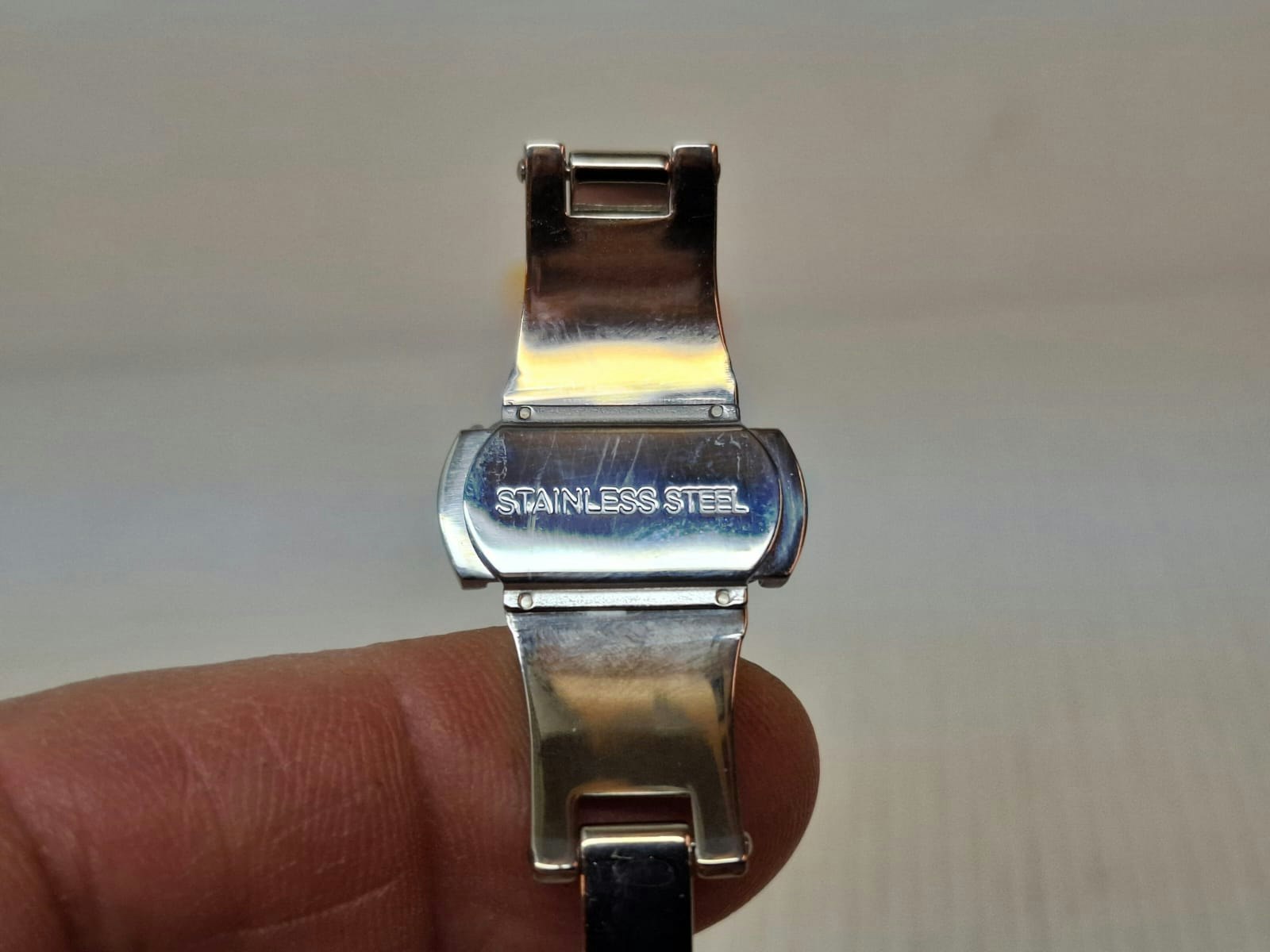 Armband SVART "METALL ORM" (18 mm)