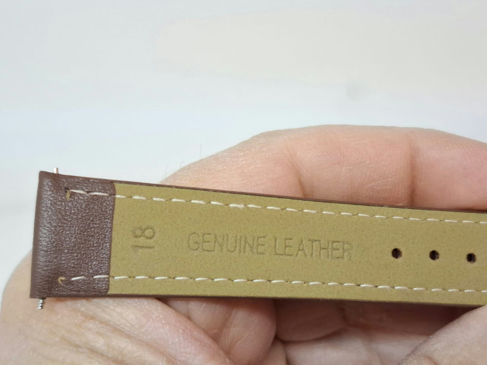 Armband BRUN KALVSKINN (18 mm)
