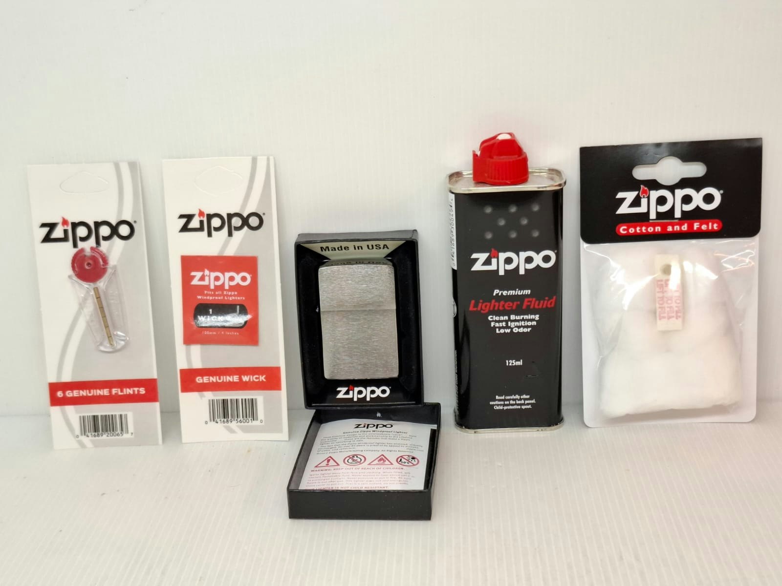 Zippotändare BORSTAD + tillbehör