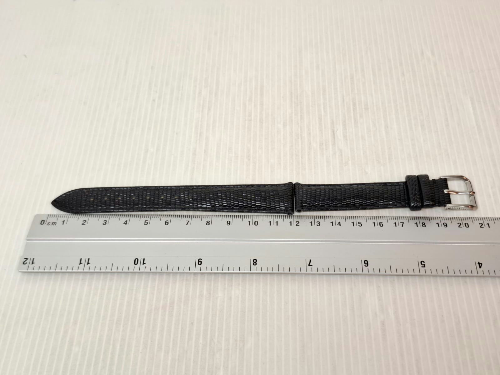 Armband SVART KALVSKINN ÖDLA/ORM (18 mm) + tillbehör