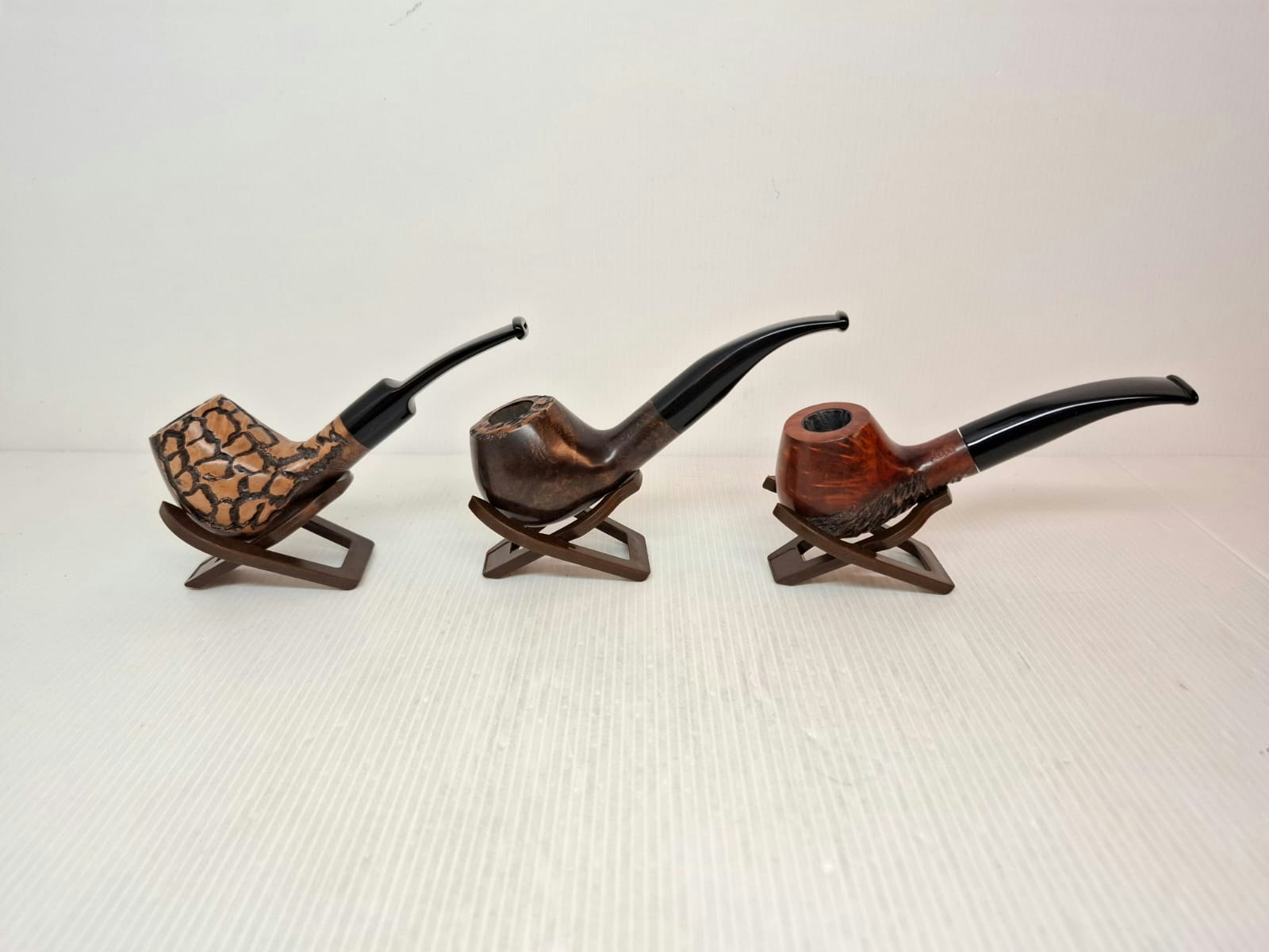 3 stycken Szabo pipor (halvböjda)